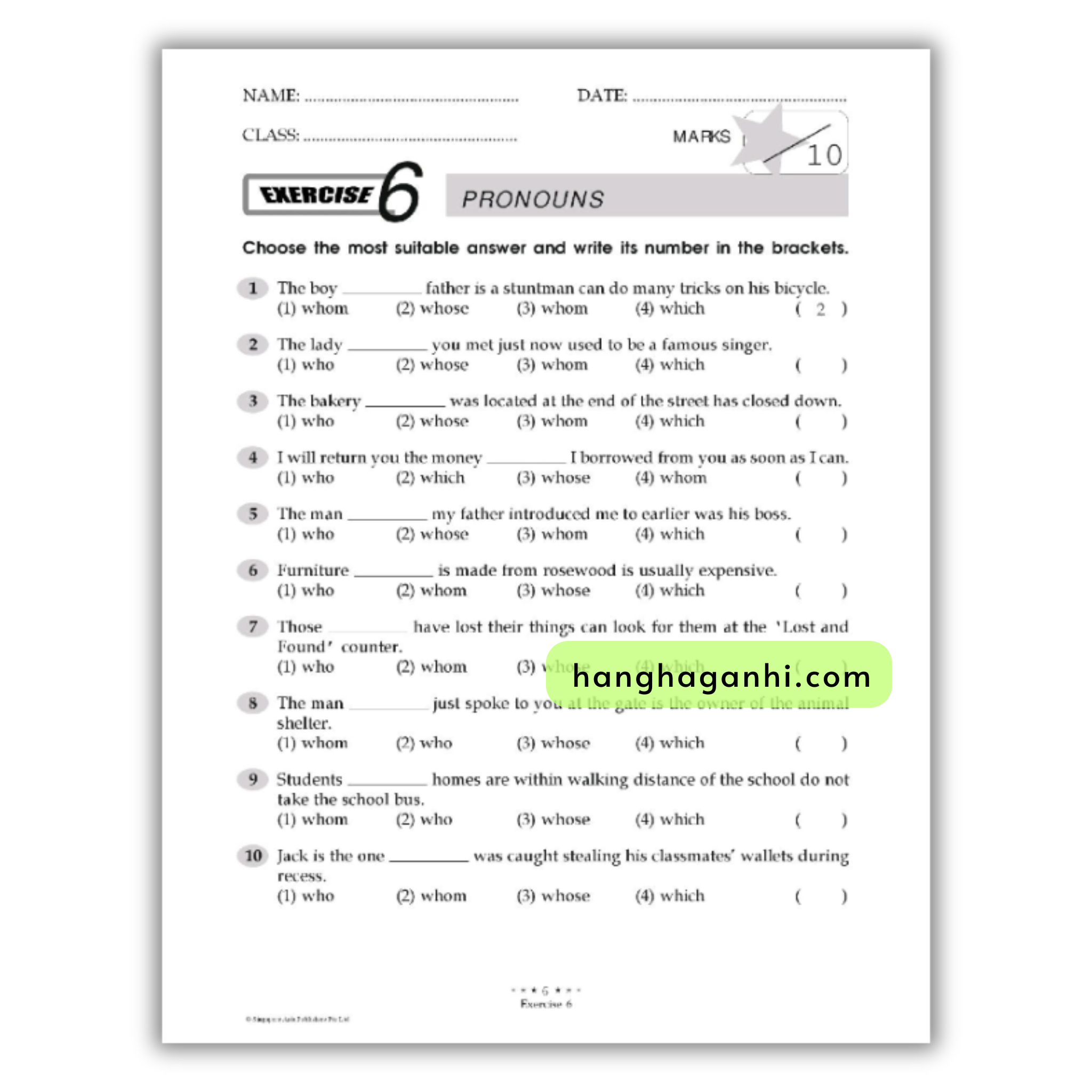 Conquer Grammar for Primary Level 5 Workbook_thumbnail_2