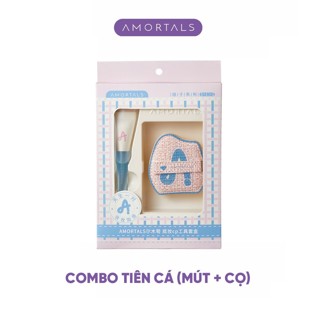 Set cọ + mút Amortals đuôi cá