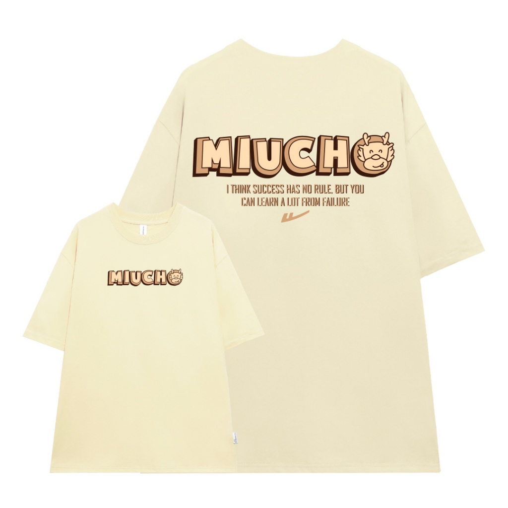 Áo thun nam form rộng local brand ATD821 Miucho Man tay ngắn vải cotton cổ tròn in typography_thumbnail_0