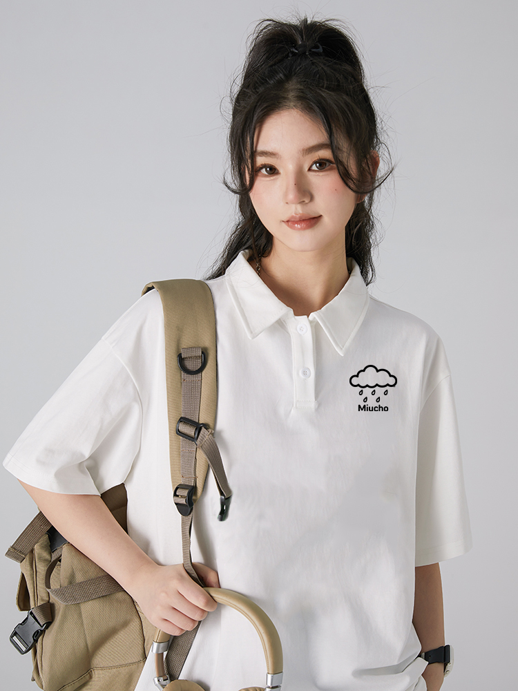 Áo polo nữ form rộng chất vải cotton co giãn thoáng mát PLD1698 Miucho in basic_thumbnail_2