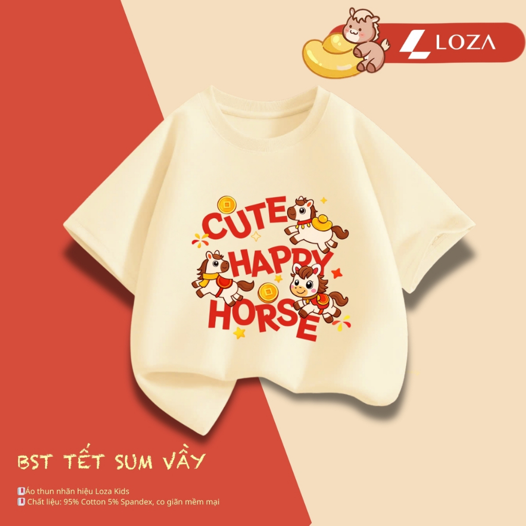 Áo thun bé gái, bé trai Tết 2026 - Loza Kids- Mã AT035_thumbnail_9