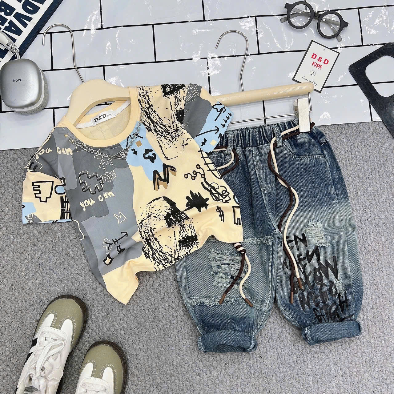 M45 ÁO CỘC QUẦN DÀI LOANG YOU CAN- A116.773