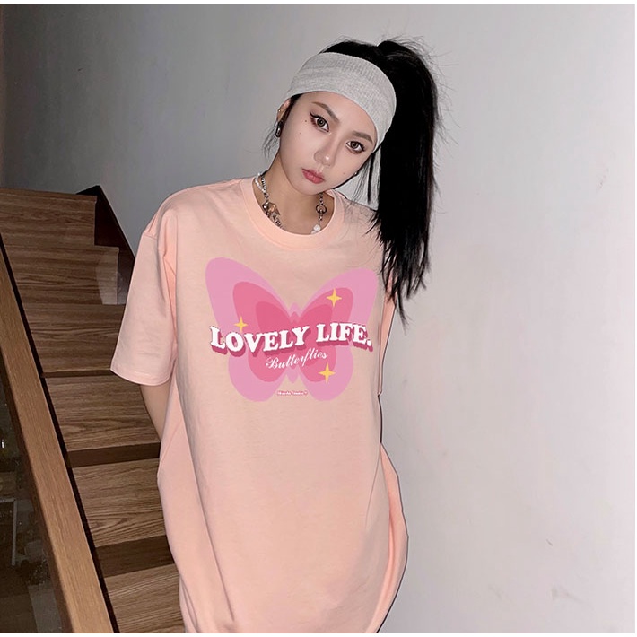 Áo thun form rộng nữ tay lỡ Miucho oversize chất vải cotton AT226 Miucho in hình hoạ tiết_thumbnail_4