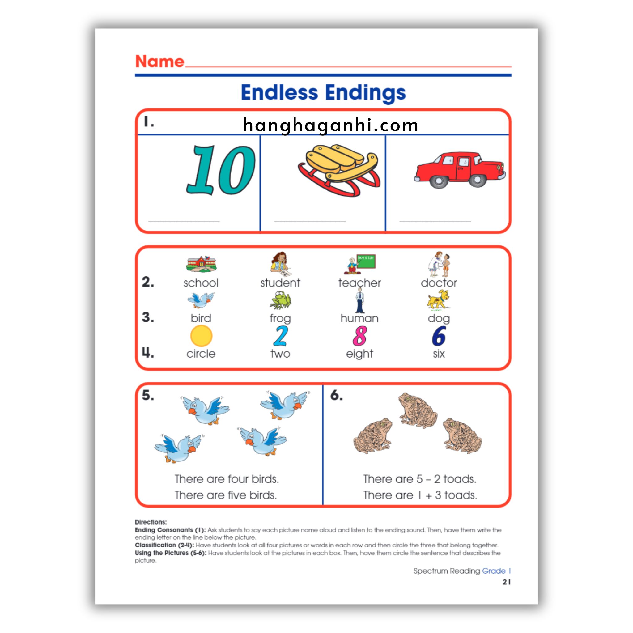 Sách Spectrum Reading Workbook Grade 1_thumbnail_18