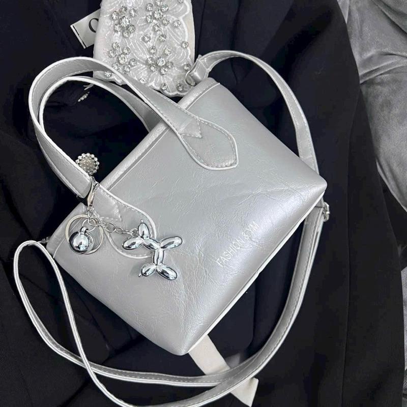 Túi Xách Nữ Đeo Chéo Phong Cách Cá Tính, Kèm Móc Treo Cún Con Dễ Thương Bag CUN123