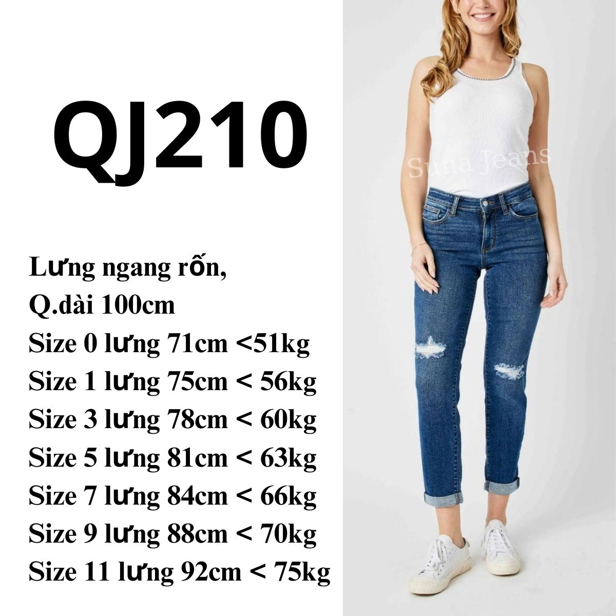 QJ210 - JEANS BAGGY RÁCH JB