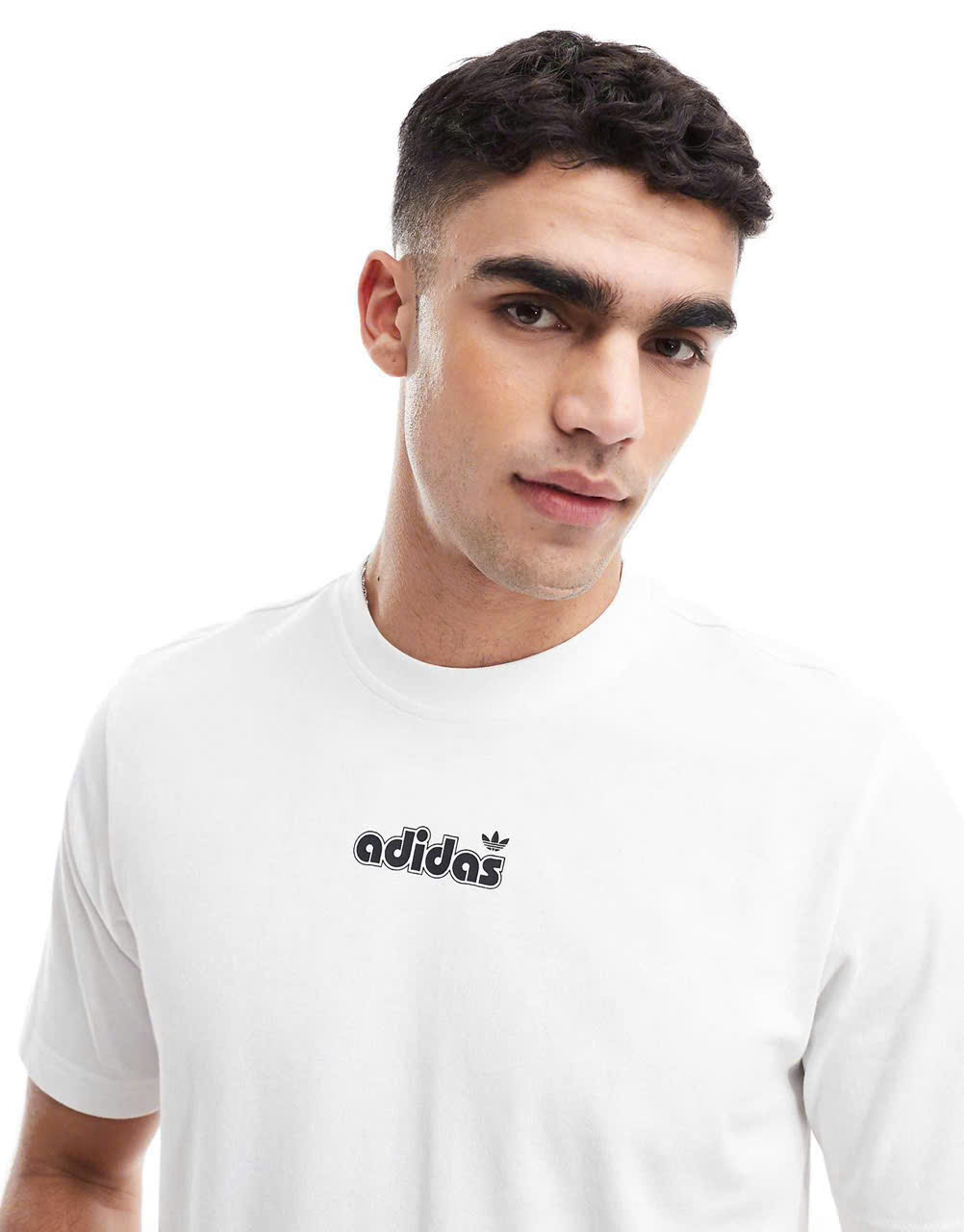 E318 ÁO PHÔNG NAM TRẮNG IN CHỮ ADIDAS