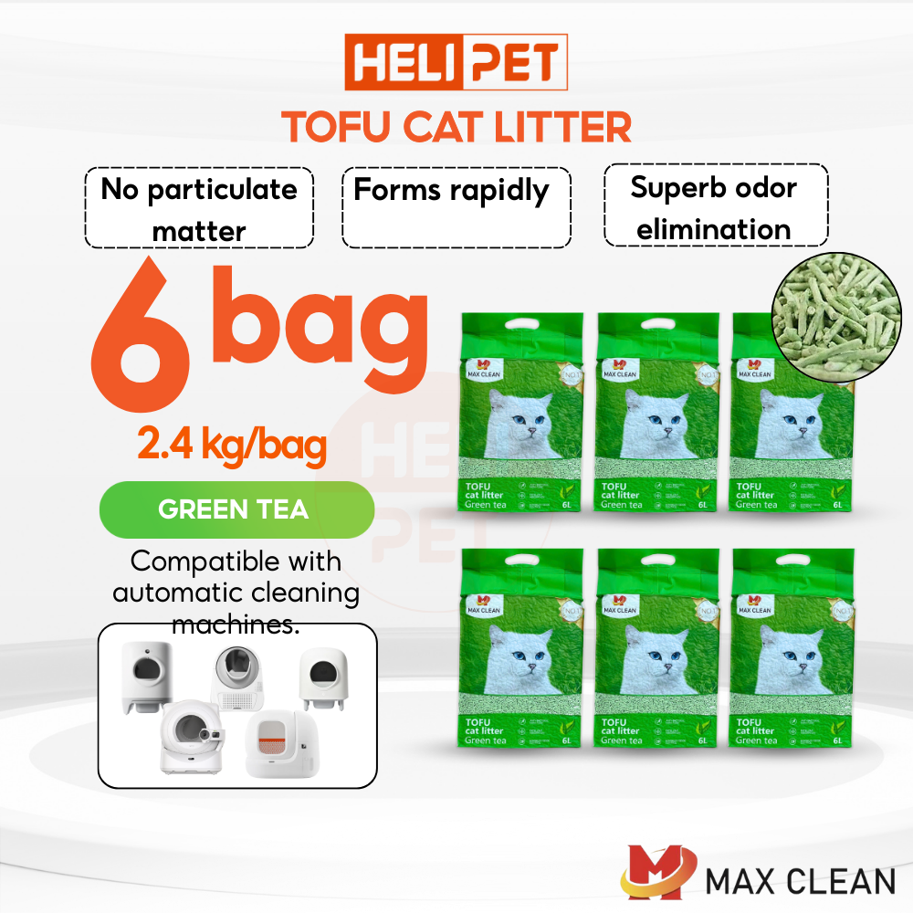 Max Clean Fine Granulated ToFu Cat Litter - Green Tea Scent_thumbnail_4