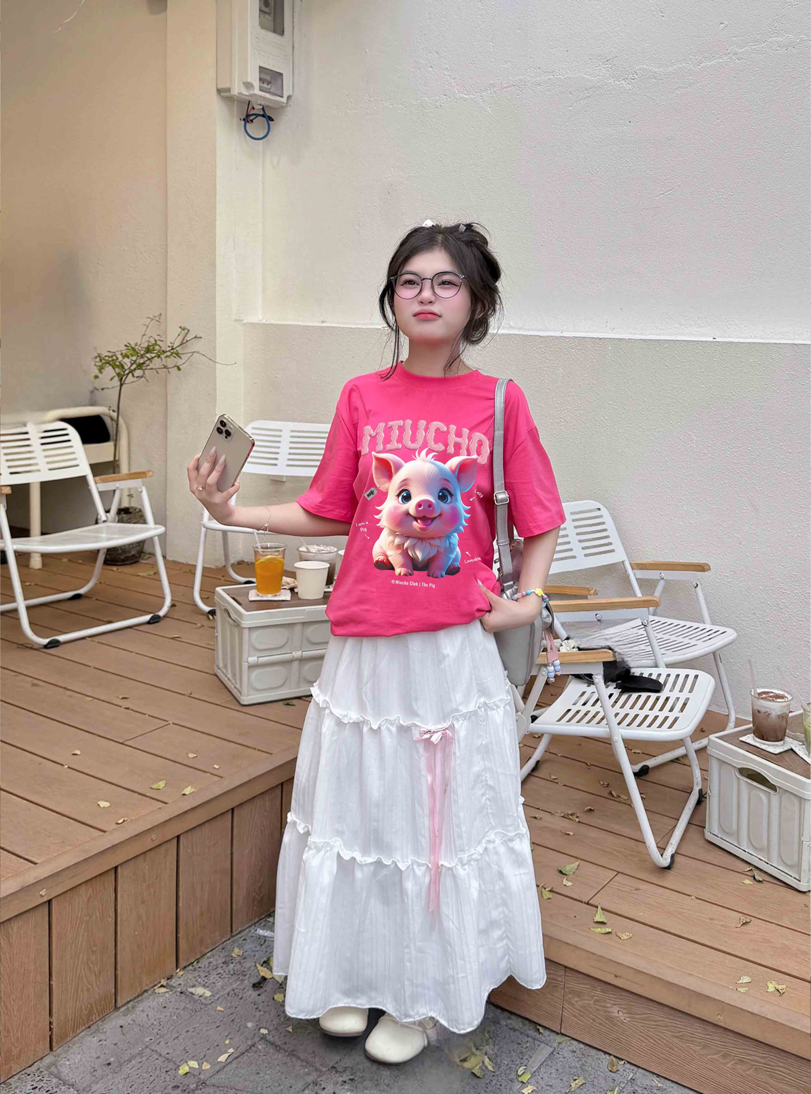 Áo thun form rộng 12 con giáp tuổi Hợi (tuổi heo) ATD1242 Miucho tay ngắn cổ tròn in mix_thumbnail_12