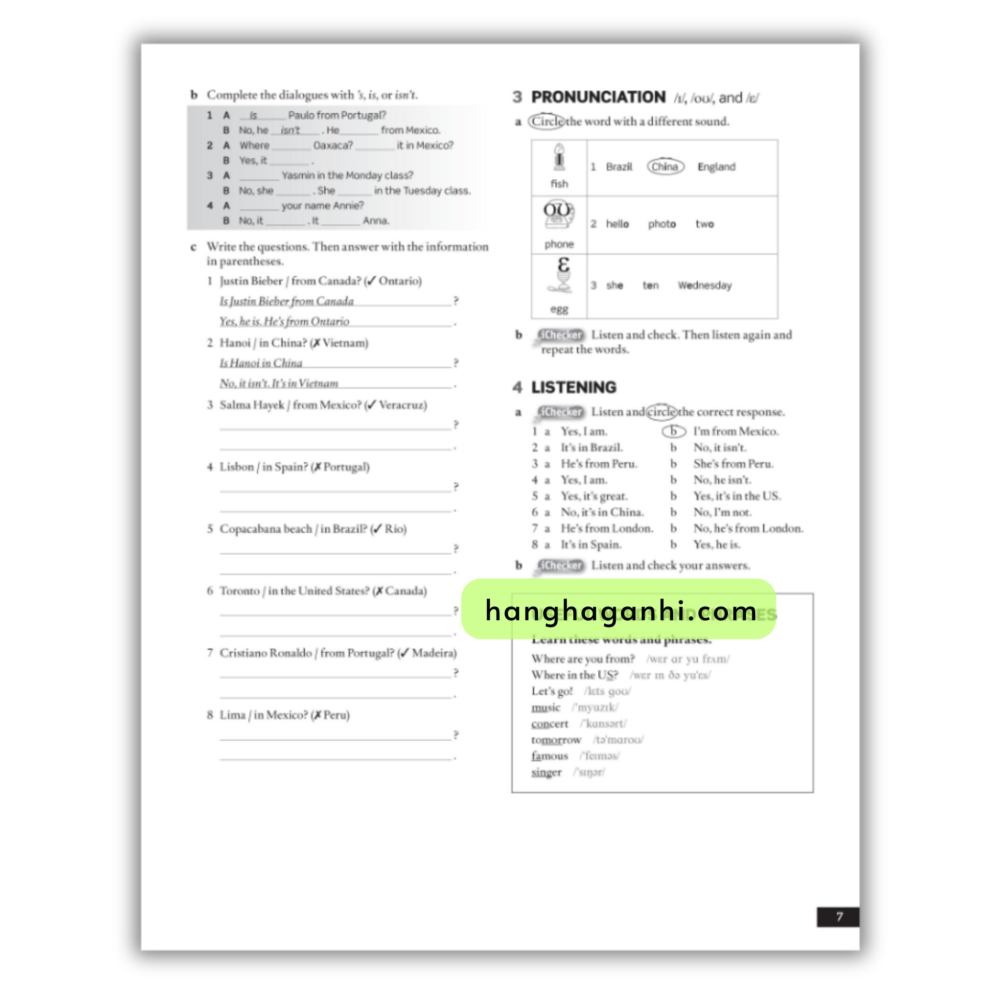 American English File Starter Workbook (Second Edition)_thumbnail_4