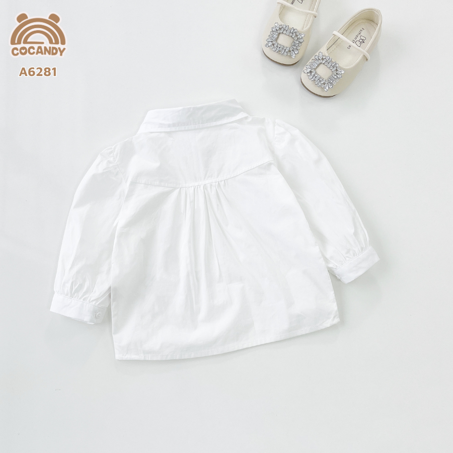 Áo dài sơ mi TRẮNG cổ 2 vạt xếp ly_thumbnail_3