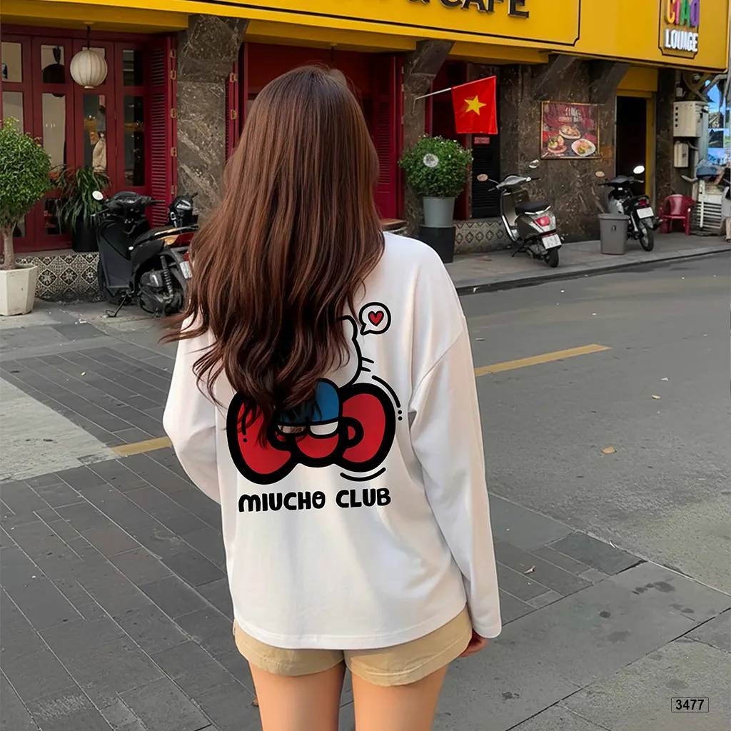 Áo thun nữ boxy tay dài kitty cute Miucho 3477_thumbnail_4