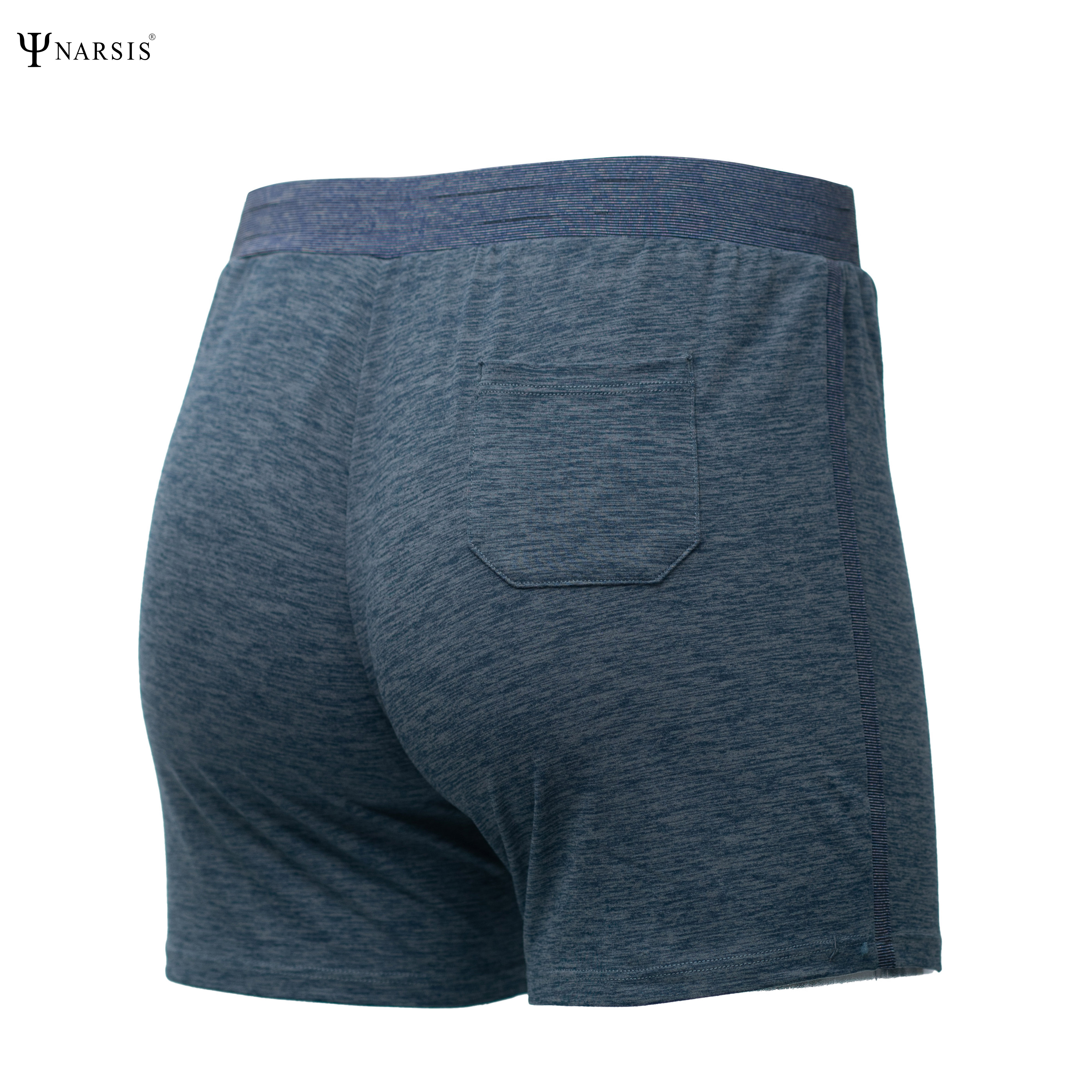 Quần đùi nam big size Narsis S25003 chất Poly Spandex màu Xanh đen, thiết kế thoáng khí, phù hợp mùa hè_thumbnail_2