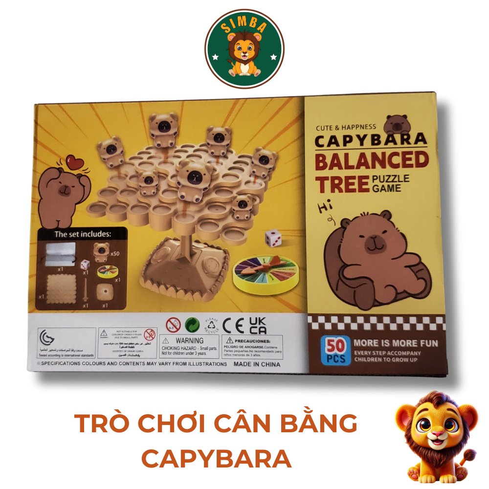 Đồ Chơi Cân Bằng Capybara Simba Shop Rèn Luyện Tư Duy, Kỹ Năng Khéo Léo Cho Bé và Gia Đình_thumbnail_1