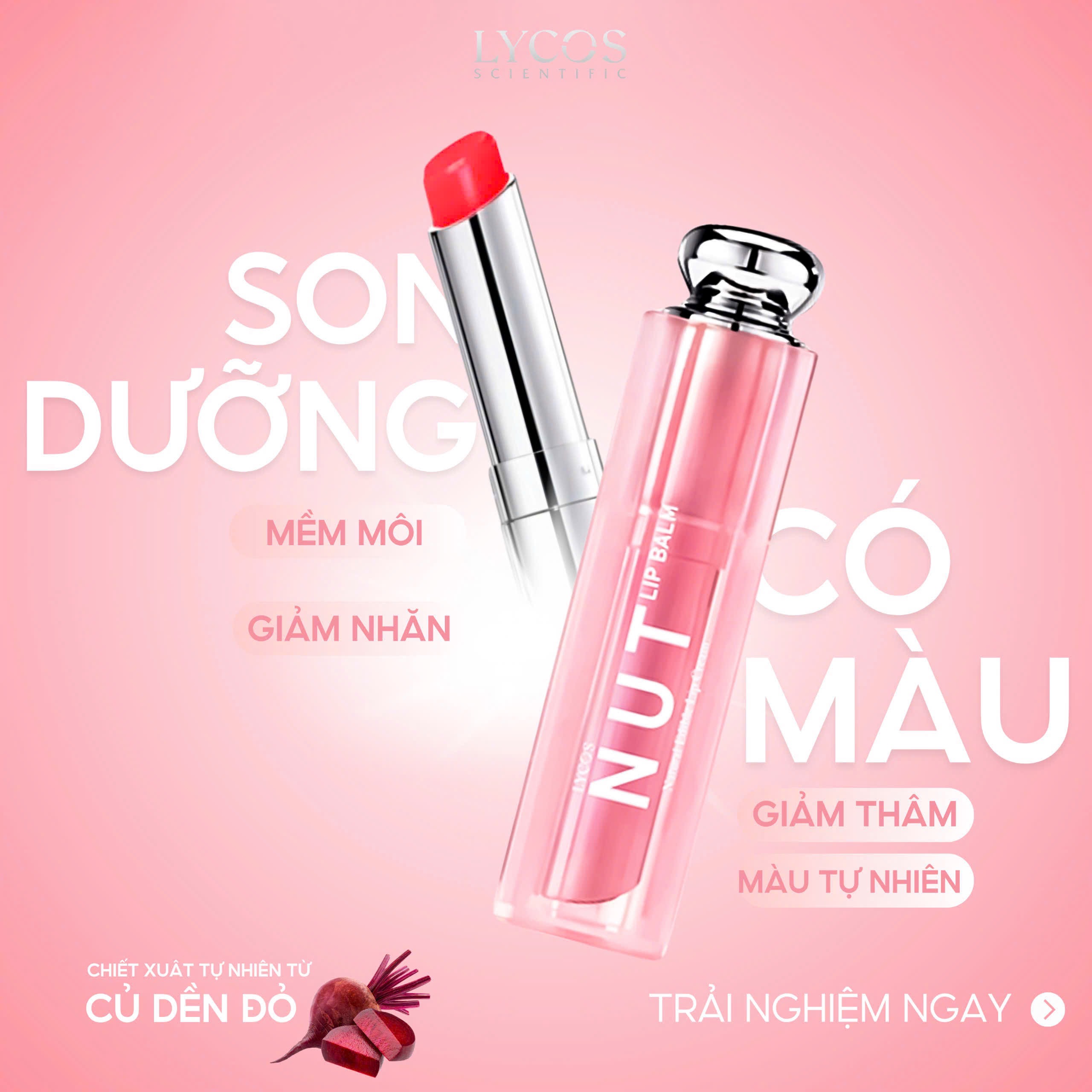 Son Dưỡng LYCOS Lip Balm Nut Dưỡng Ẩm, Làm Mềm & Cho Đôi Môi Tươi Tắn 10g_thumbnail_3