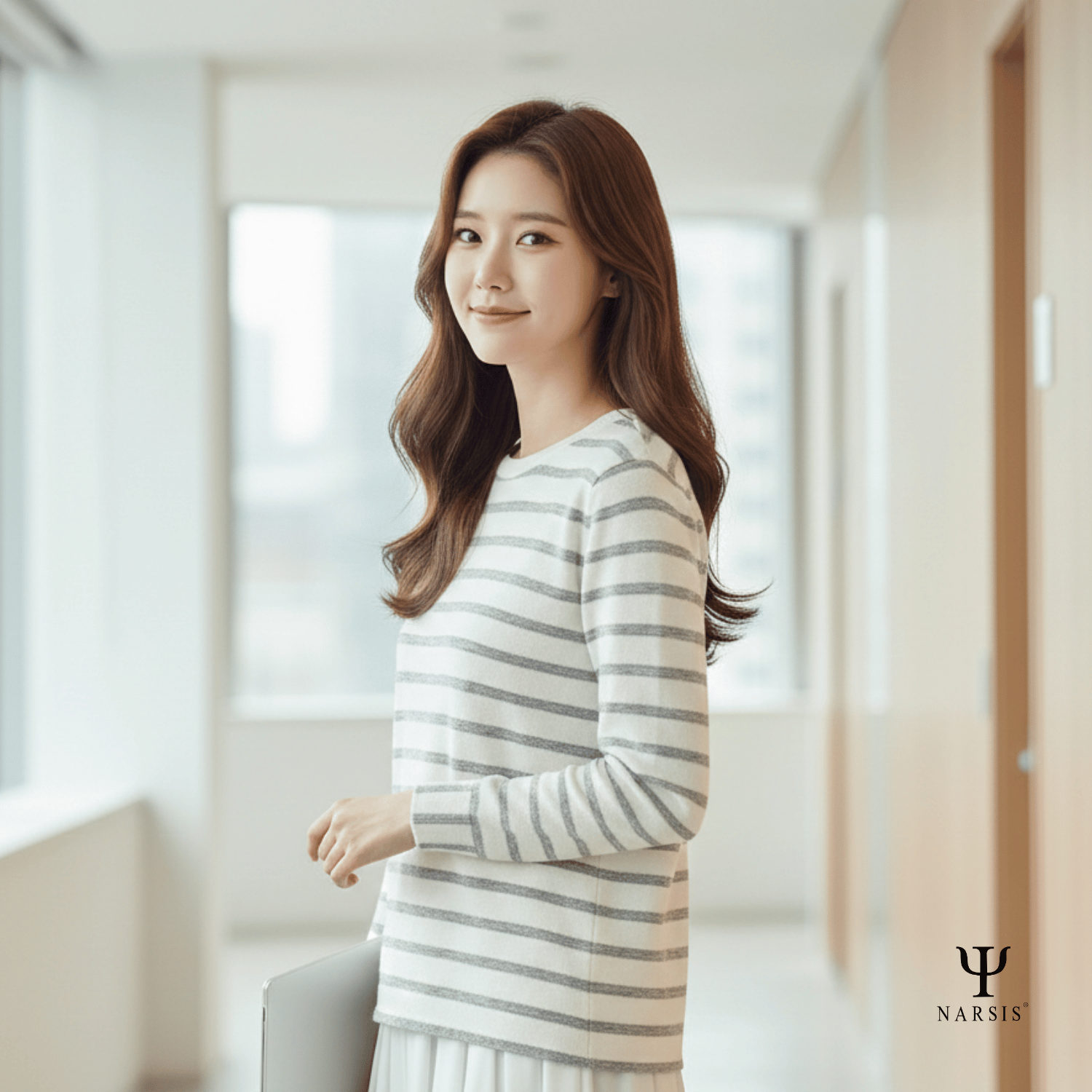 ÁO THU ĐÔNG NỮ L0022 NARSIS CHẤT LIỆU THOÁNG MÁT, DỄ CHỊU, THOẢI MÁI CẢ NGÀY, DỄ VẬN ĐỘNG_thumbnail_3