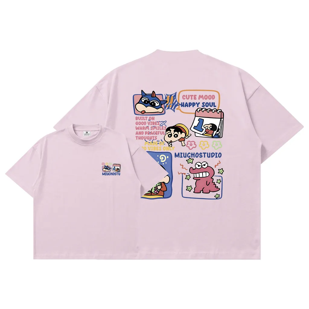 Áo thun boxy hoạt hình Shiin cute Miucho 3120