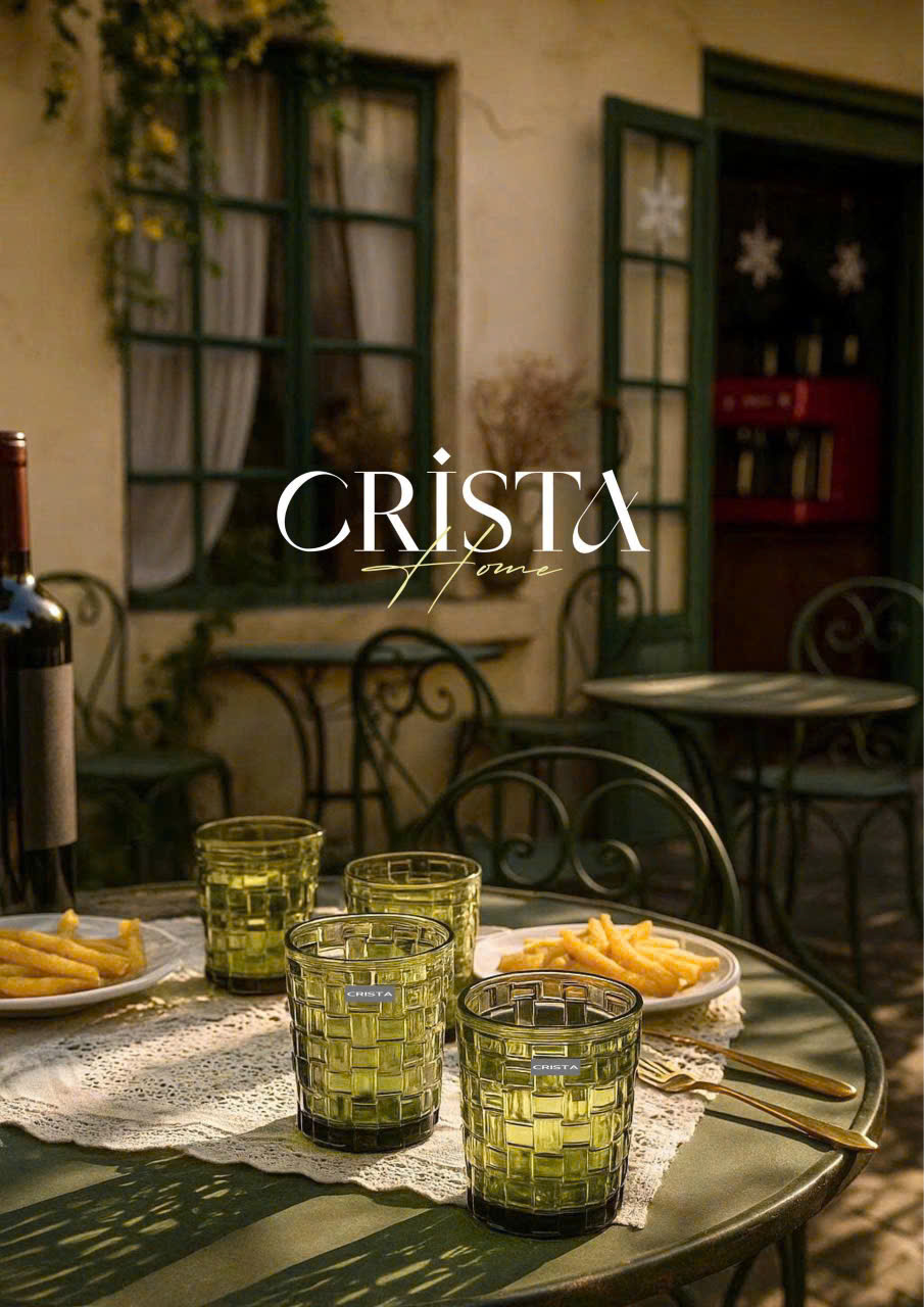 Bộ 6 cốc thủy CRISTA HOME tinh vân caro 280ml_thumbnail_6