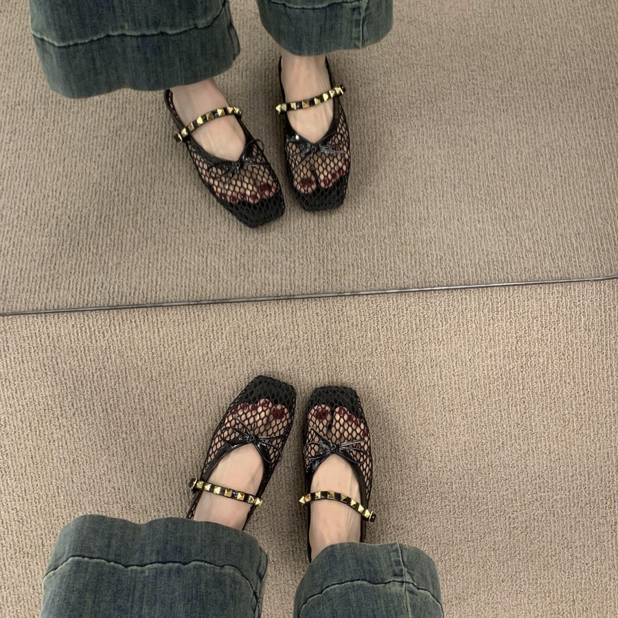 Giày Lưới Đính Đinh – Mesh Studded Flats_thumbnail_1