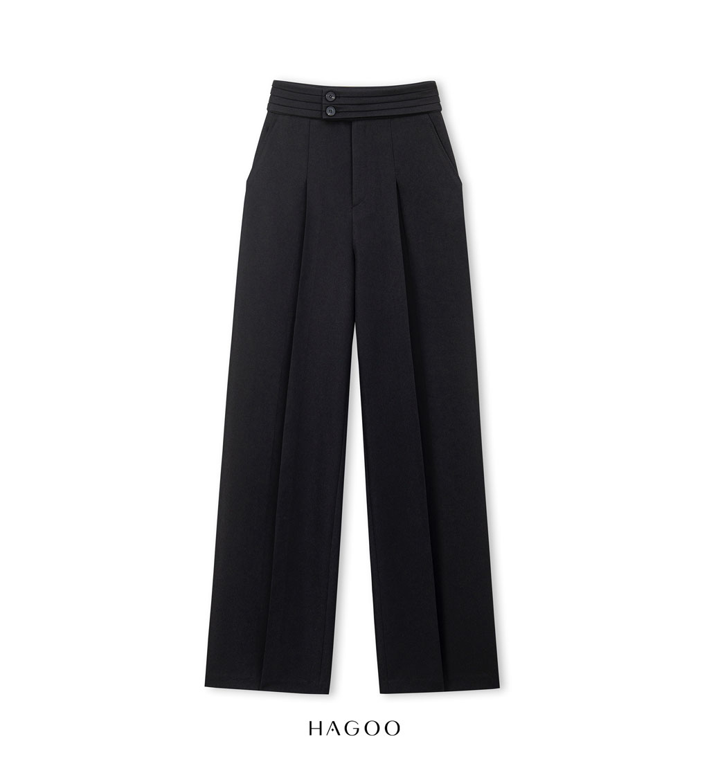 Quần suông diễu ly cạp HAGOO_thumbnail_3