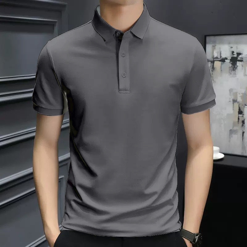 Áo polo nam trơn form vừa PLCST01 vải cá sấu poly cổ trụ thoáng mát Miucho Iconic_thumbnail_10