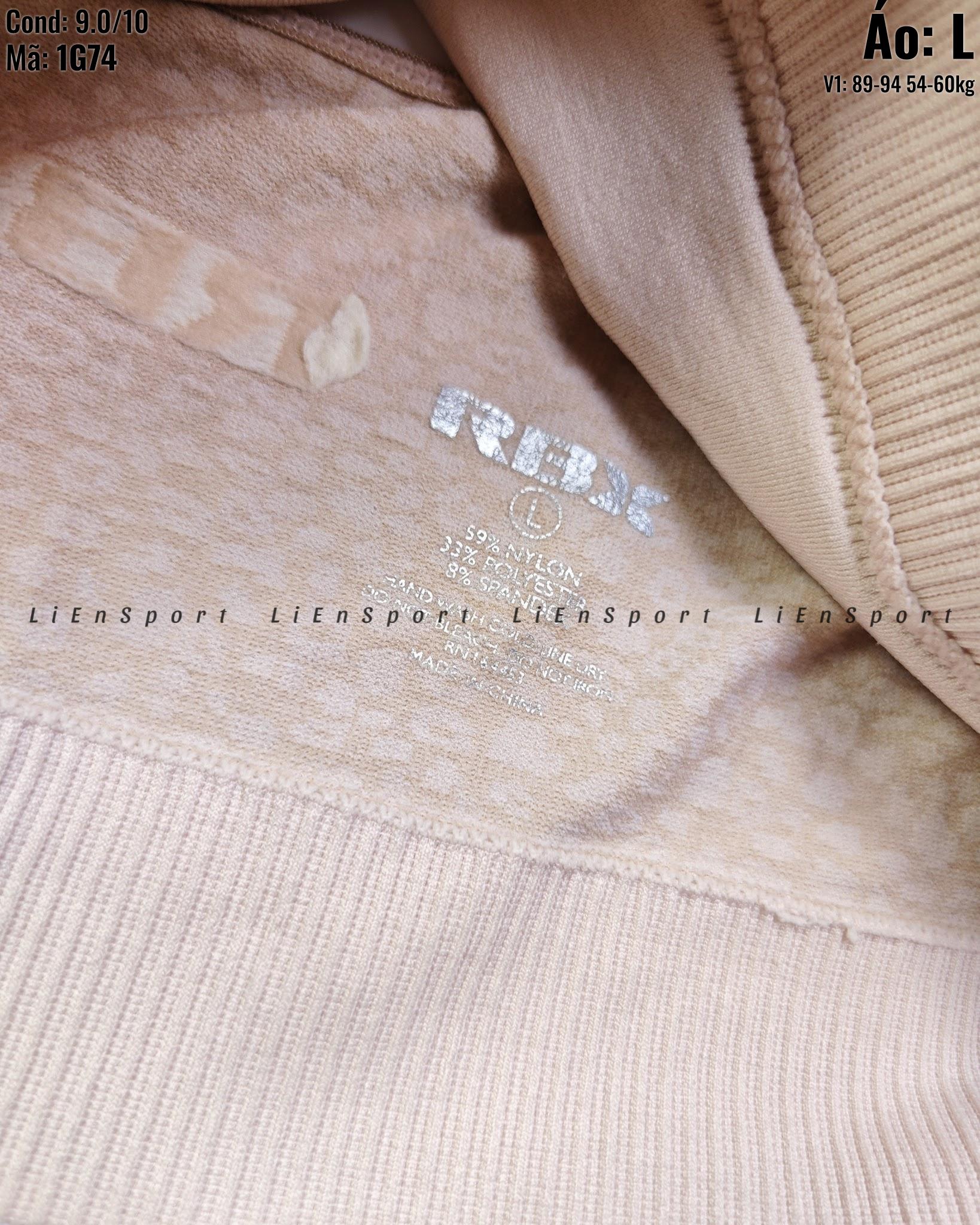 Reebok Áo bra thể thao croptop Nữ Size L Be họa tiết da báo Auth 2nd Lưng chữ X Vải thun lạnh co giãn 4 chiều Thoáng khí thấm hút mồ hôi Phù hợp gym yoga chạy bộ (L ) - Mã:1G74_thumbnail_5