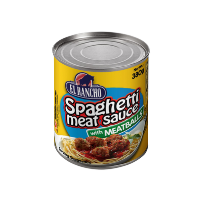 EL RANCHO SPAGHETTI MEAT SAUCE WITH MEATBALLS 380G