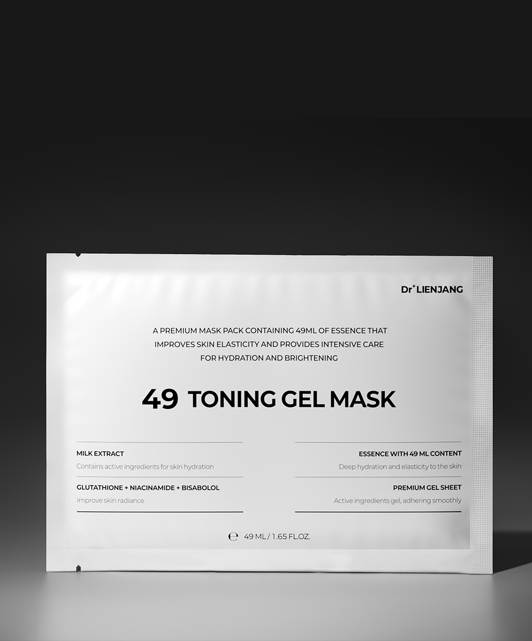 DR LIENJANG 49 TONING GEL MASK - Mặt Nạ Lai Gel Cao Cấp Dưỡng Sáng Phục Hồi Da Hybrid Gel Mask - Snow Extract 200nm, Glutathione, Tranexamic Acid - Hybrid - 49ml x 5 - [DLJ007]_thumbnail_3