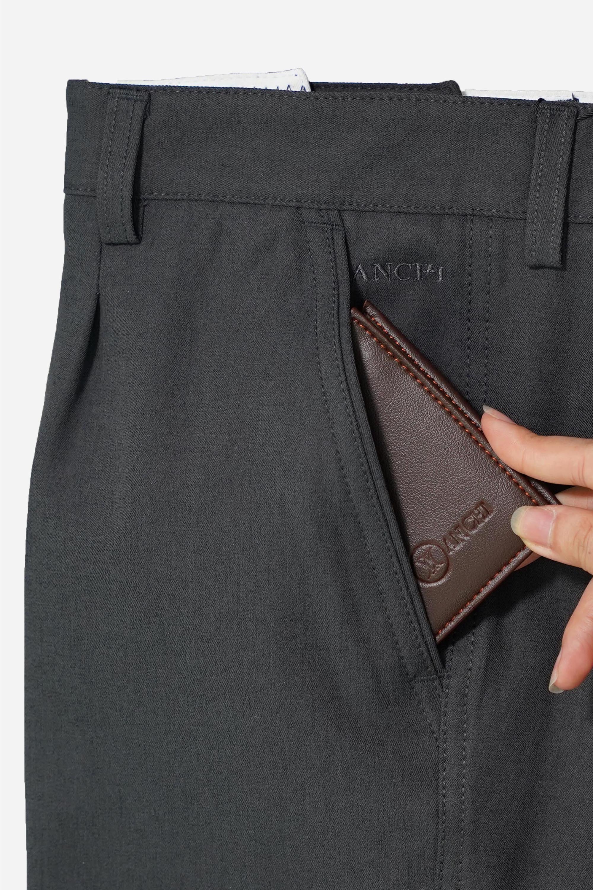 Quần Kaki Mềm 1 Li Nam Trung Niên ANCHI Chất Liệu Cotton Phom Suông Ống Rộng Cao Cấp_thumbnail_24