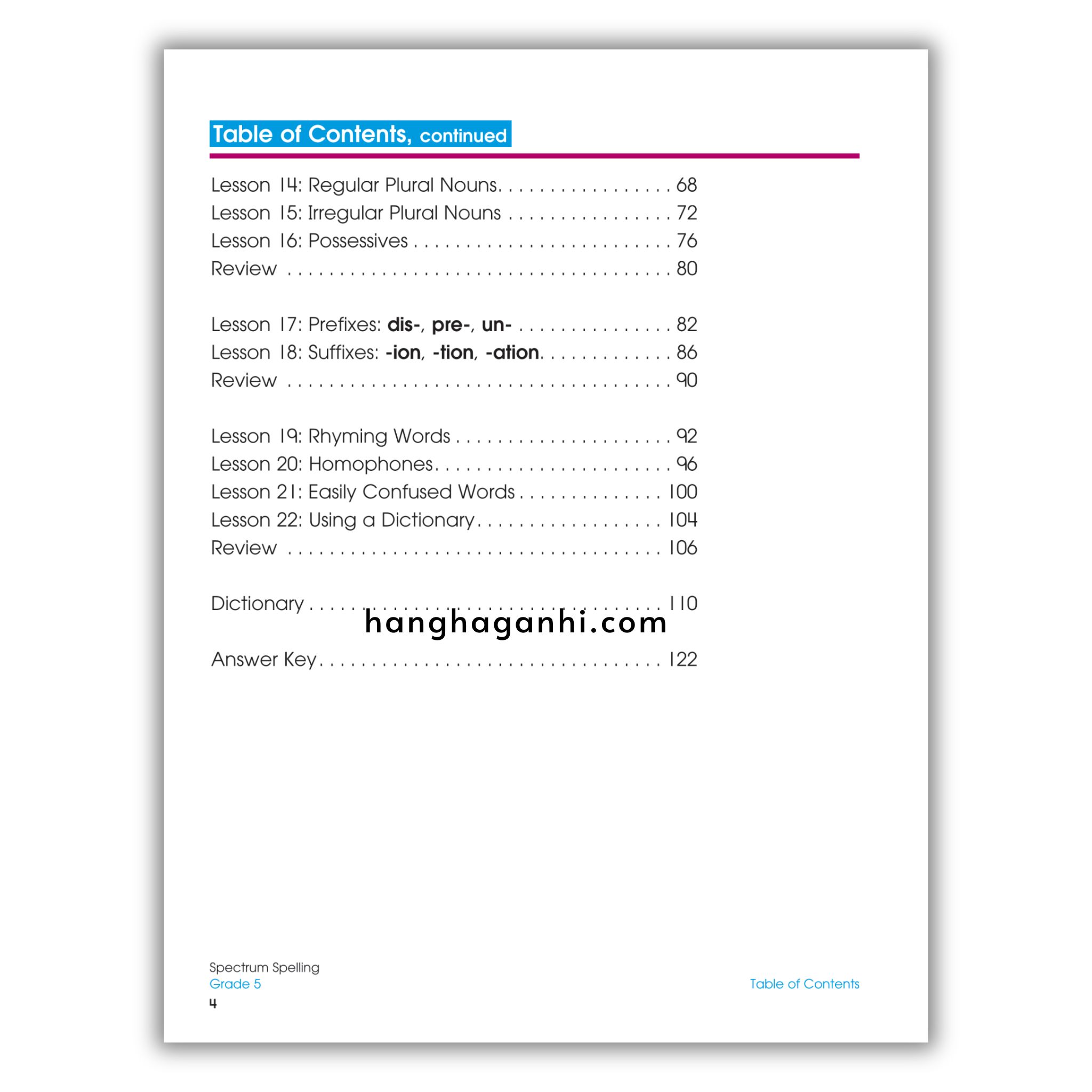 Sách Spectrum Spelling Workbook Grade 5_thumbnail_2