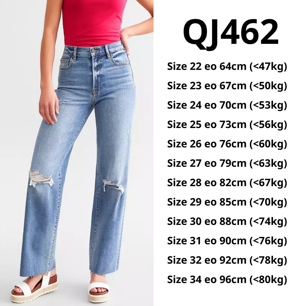 QJ462-ỐNG RỘNG-RÁCH GỐI