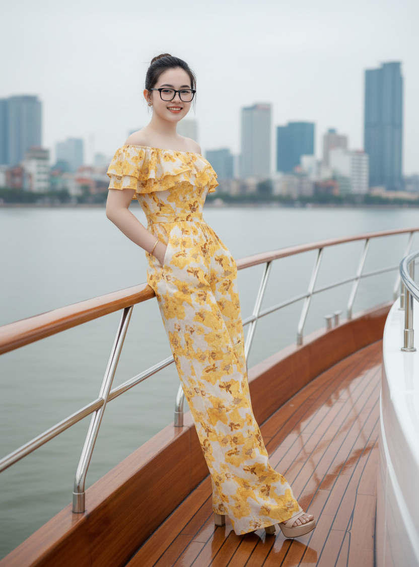 Jumpsuit ống rộng bèo ngực mặc 2 kiểu_thumbnail_27