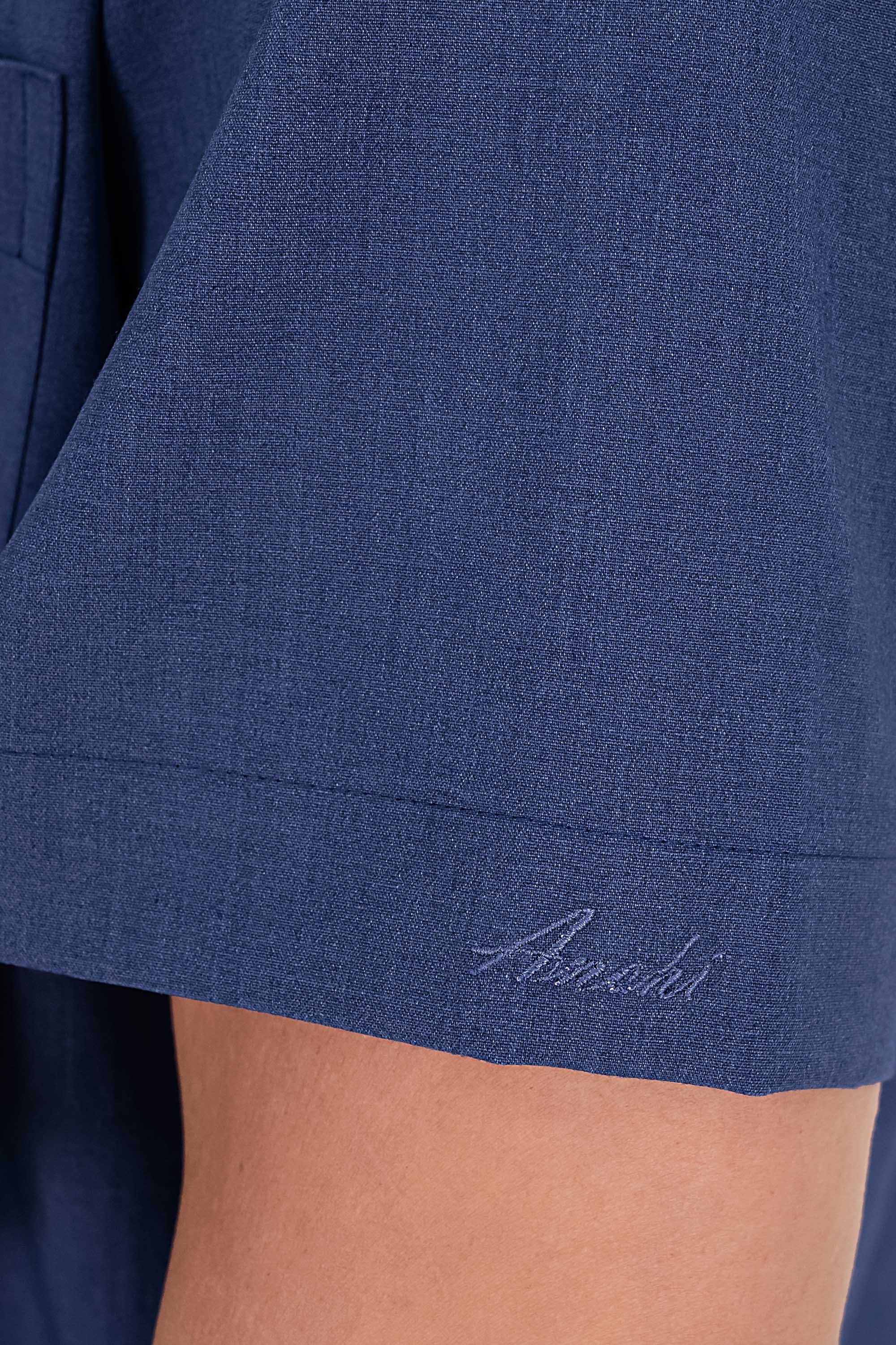 Áo Sơ Mi Trơn Cộc Tay Nam Trung Niên ANCHI Chất Liệu Sợi Gỗ Thoáng Mát Màu Xanh Nhạt_thumbnail_10