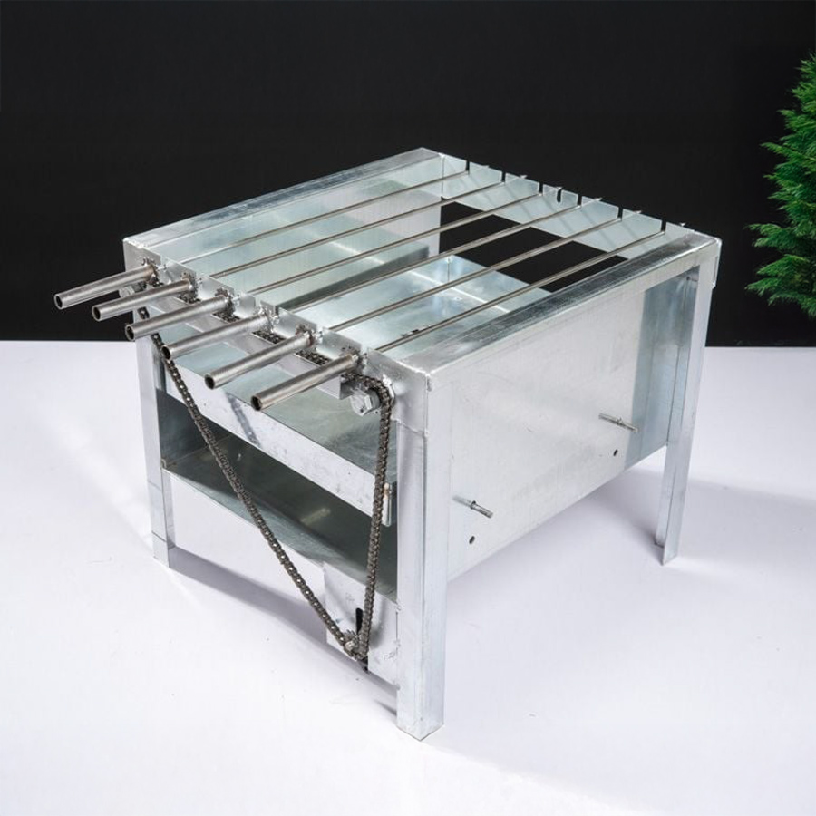 Máy nướng thịt 6 xiên tự quay