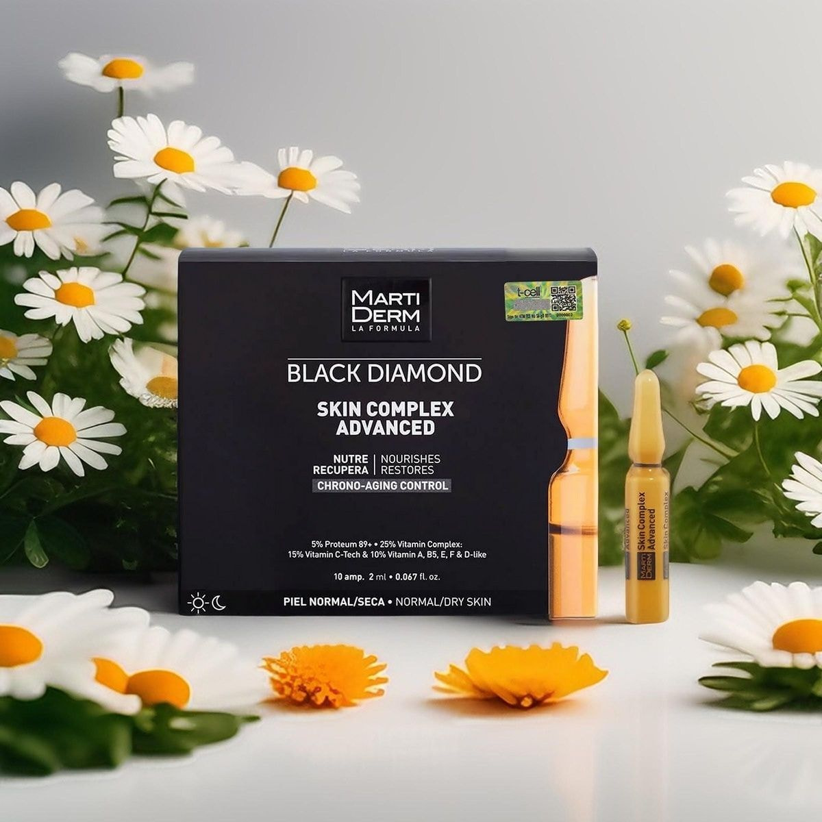 Tinh Chất MartiDerm Black Diamond Skin Complex Advanced 30 ống 60ml - Chống oxy hóa, làm sáng da & giảm nếp nhăn.