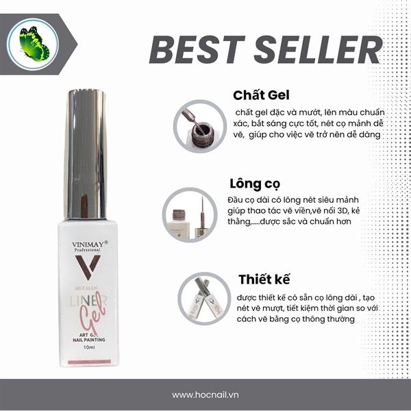 Gel cọ nét - Metal - Vàng đồng - Vinimay_thumbnail_3