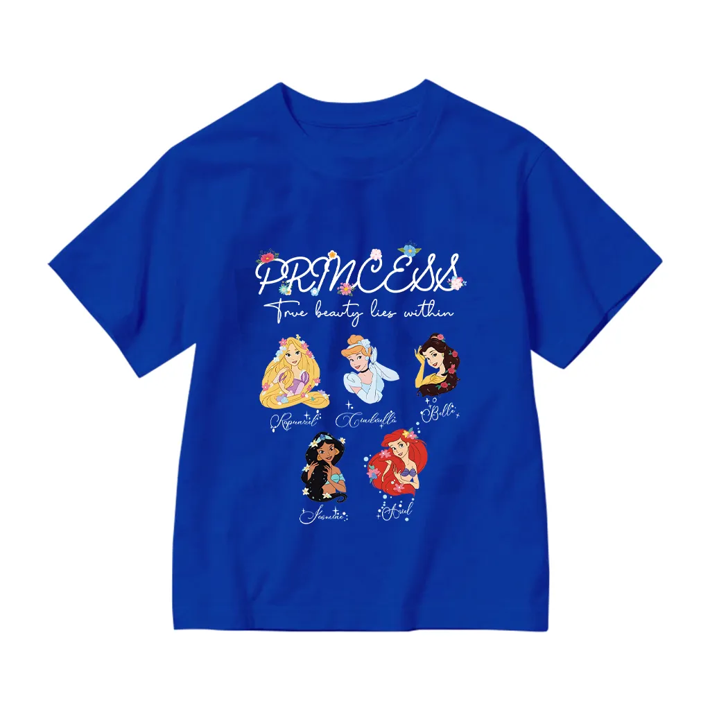 Áo thun cho bé gái Kado chất vải cotton thoáng mát hình hoạt hình công chúa in mix 2866_thumbnail_16