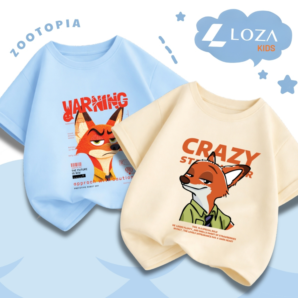 Áo thun bé trai in hình hoạt hình ZOOTOPIA - Loza Kids Mã AT036_thumbnail_4