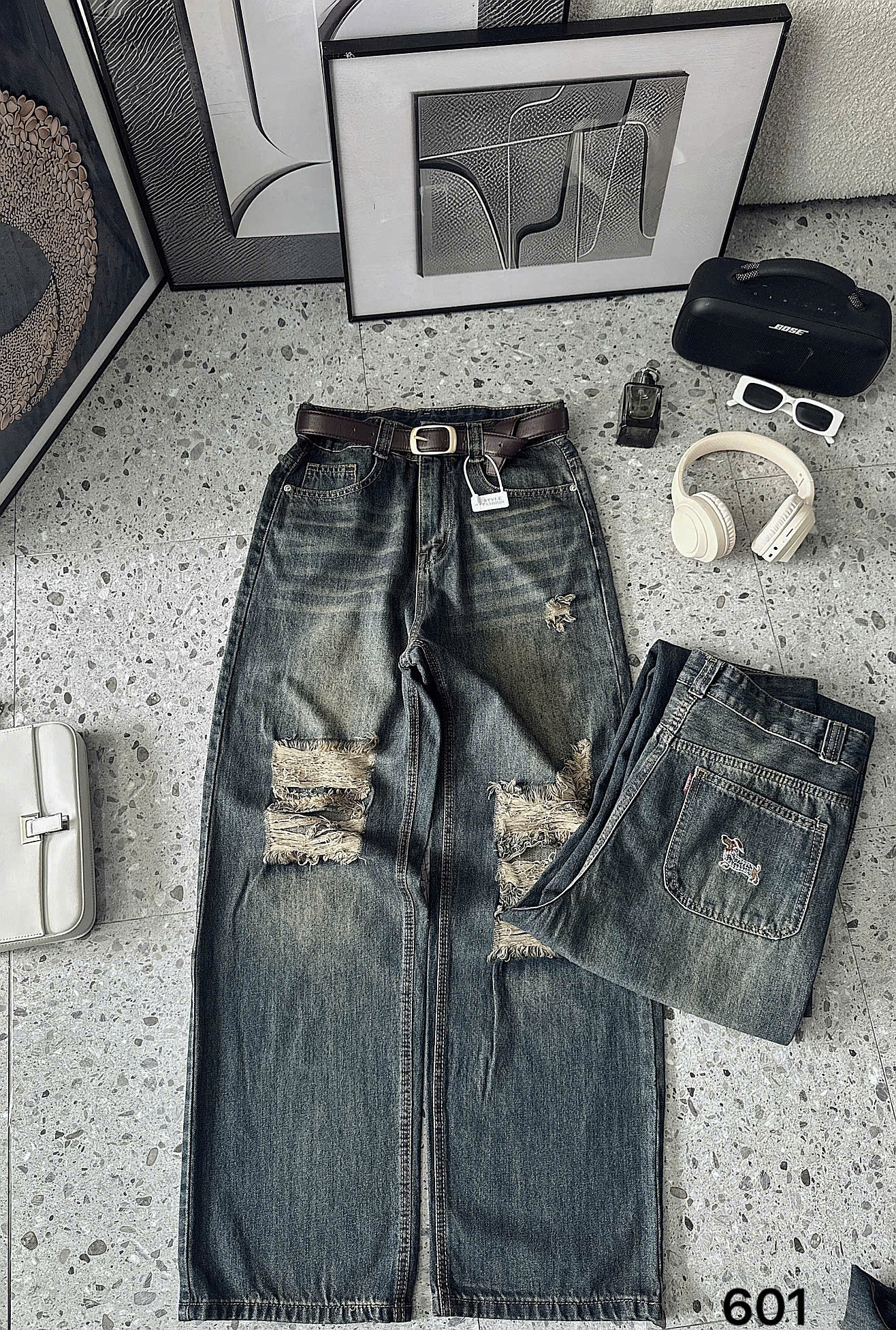 BIGSIZE- Quần suông thêu chó thơm T-QJ601_thumbnail_8