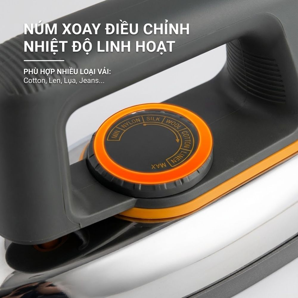 Bàn ủi khô Kachi MK423 1000W - Là phẳng mọi nếp nhăn, an toàn cho mọi loại vải_thumbnail_5
