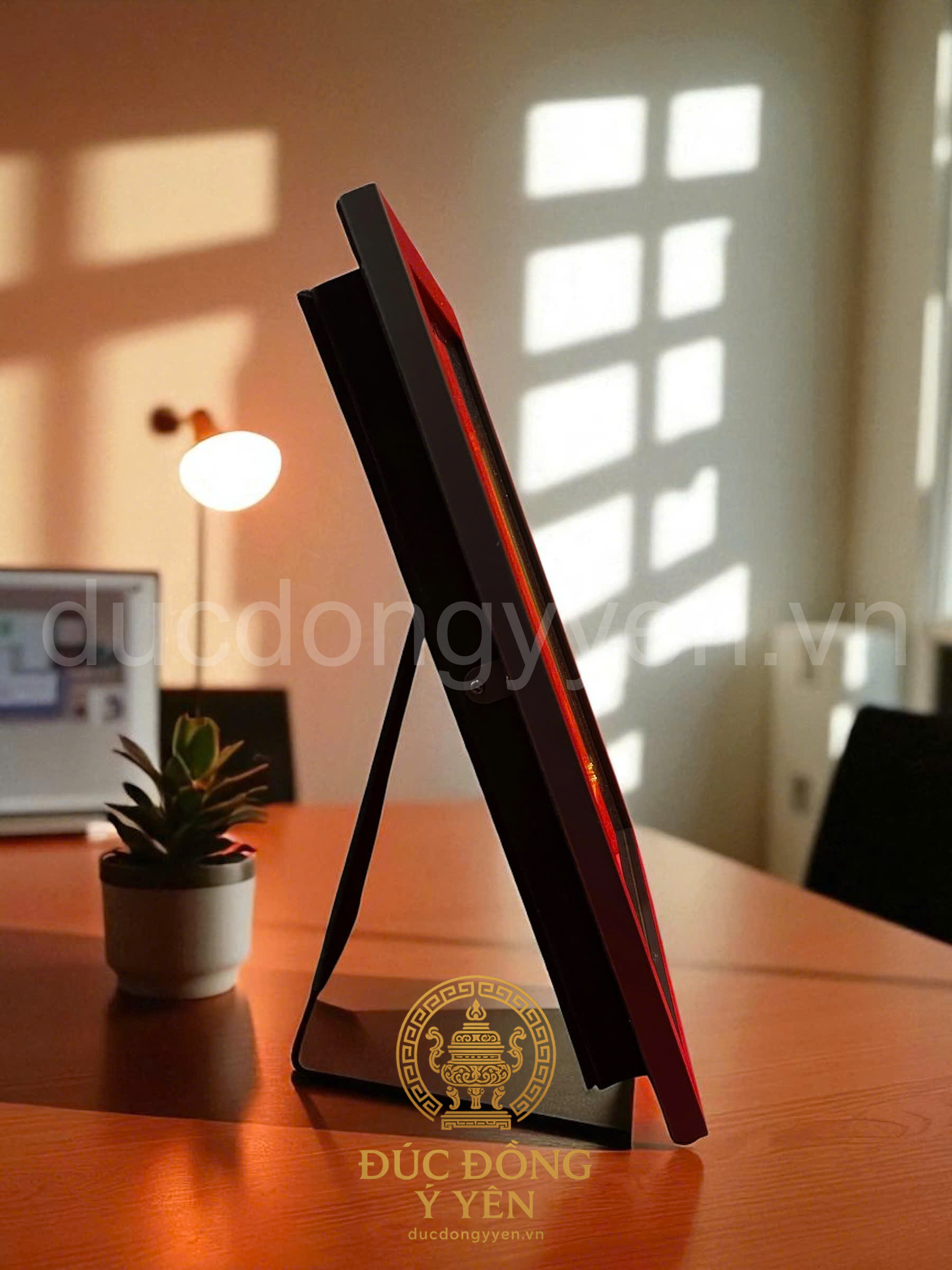 Tranh tháp rùa mạ vàng 24k kích thước 24 x 24cm_thumbnail_2