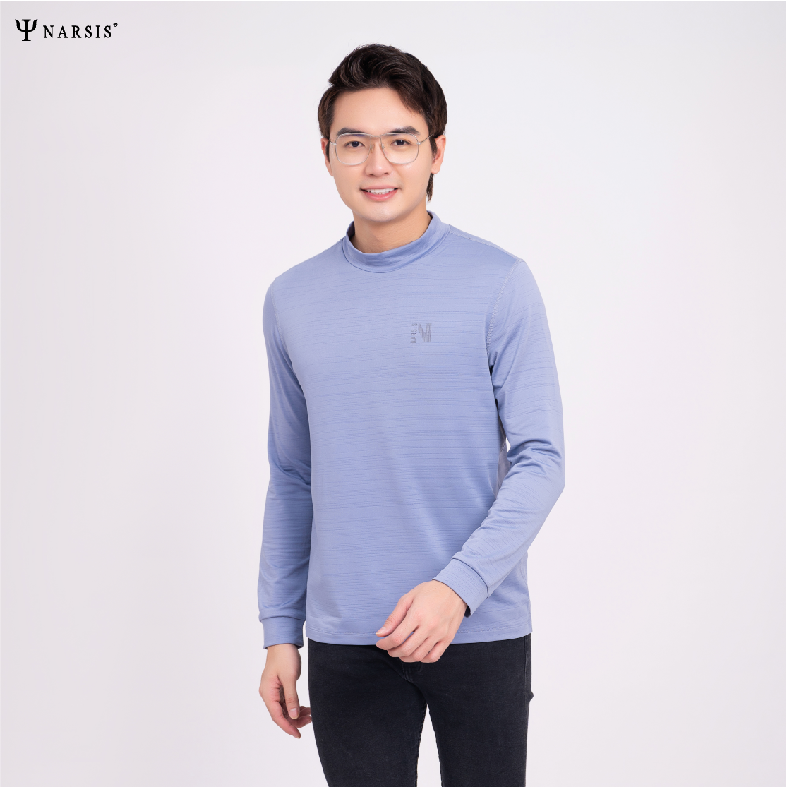 ÁO THU ĐÔNG NAM D0036 NARSIS CHẤT LIỆU THOÁNG MÁT, DỄ CHỊU, THOẢI MÁI CẢ NGÀY, DỄ VẬN ĐỘNG_thumbnail_4