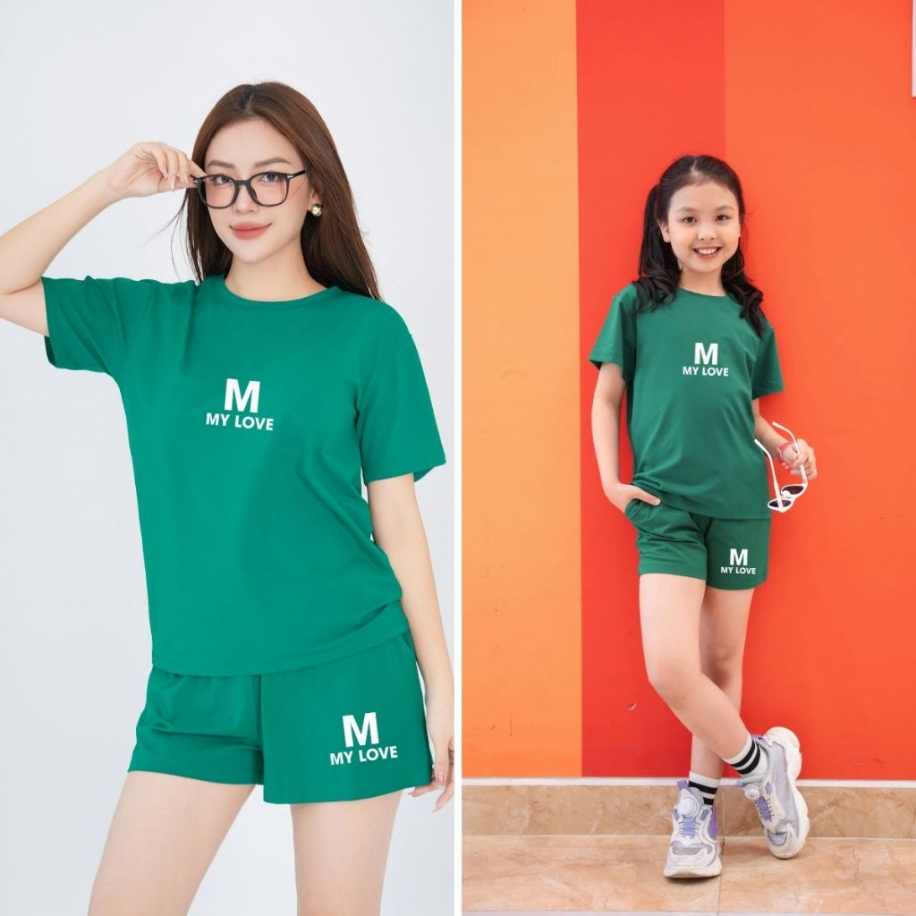 Set đồ đôi mẹ và bé in hình nhiều mẫu - Loza G0164_thumbnail_2