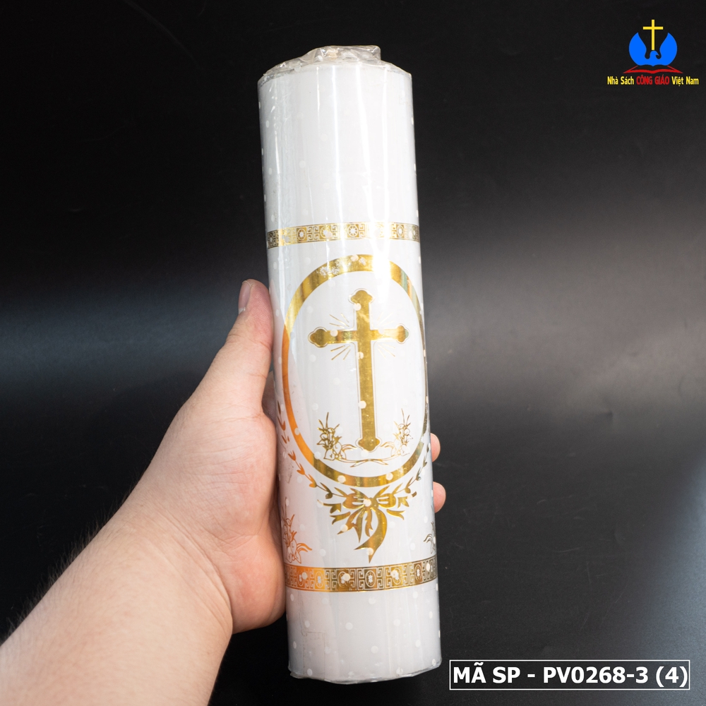 Nến trụ thánh giá vàng 25cm_thumbnail_1