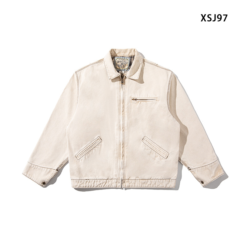 Áo khoác công sở Detroit phong cách Mỹ retro nam phong cách mùa thu phong cách retro Nhật Bảncleanfitáo sơ mi và áo khoác nam