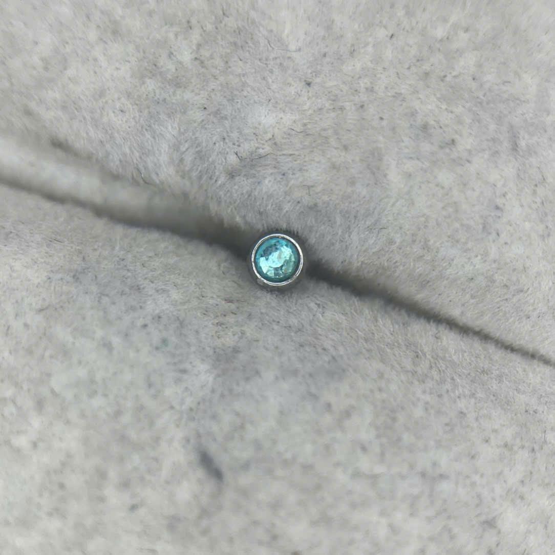 Charm cấy thép y tế xanh nhạt s3