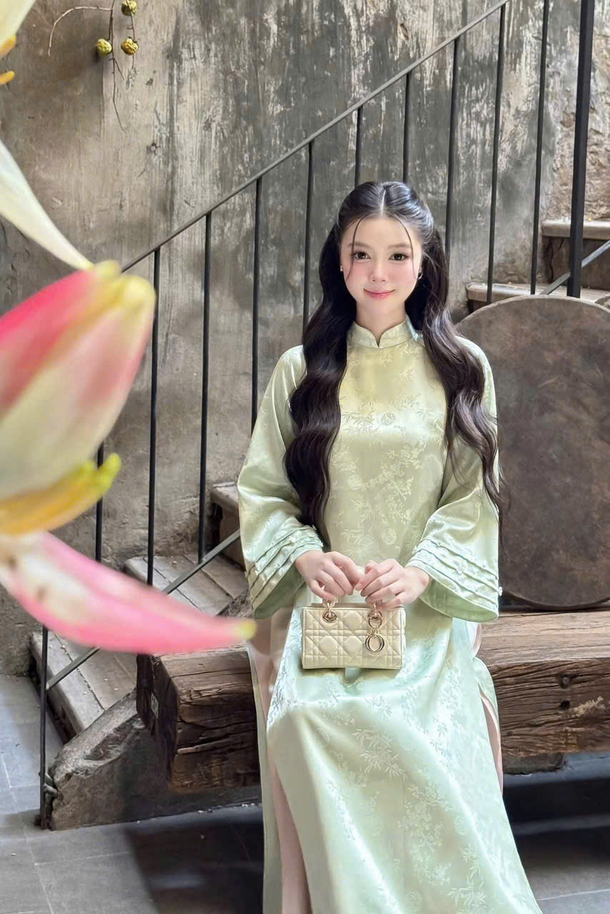 Áo Dài Nữ Xanh Mint