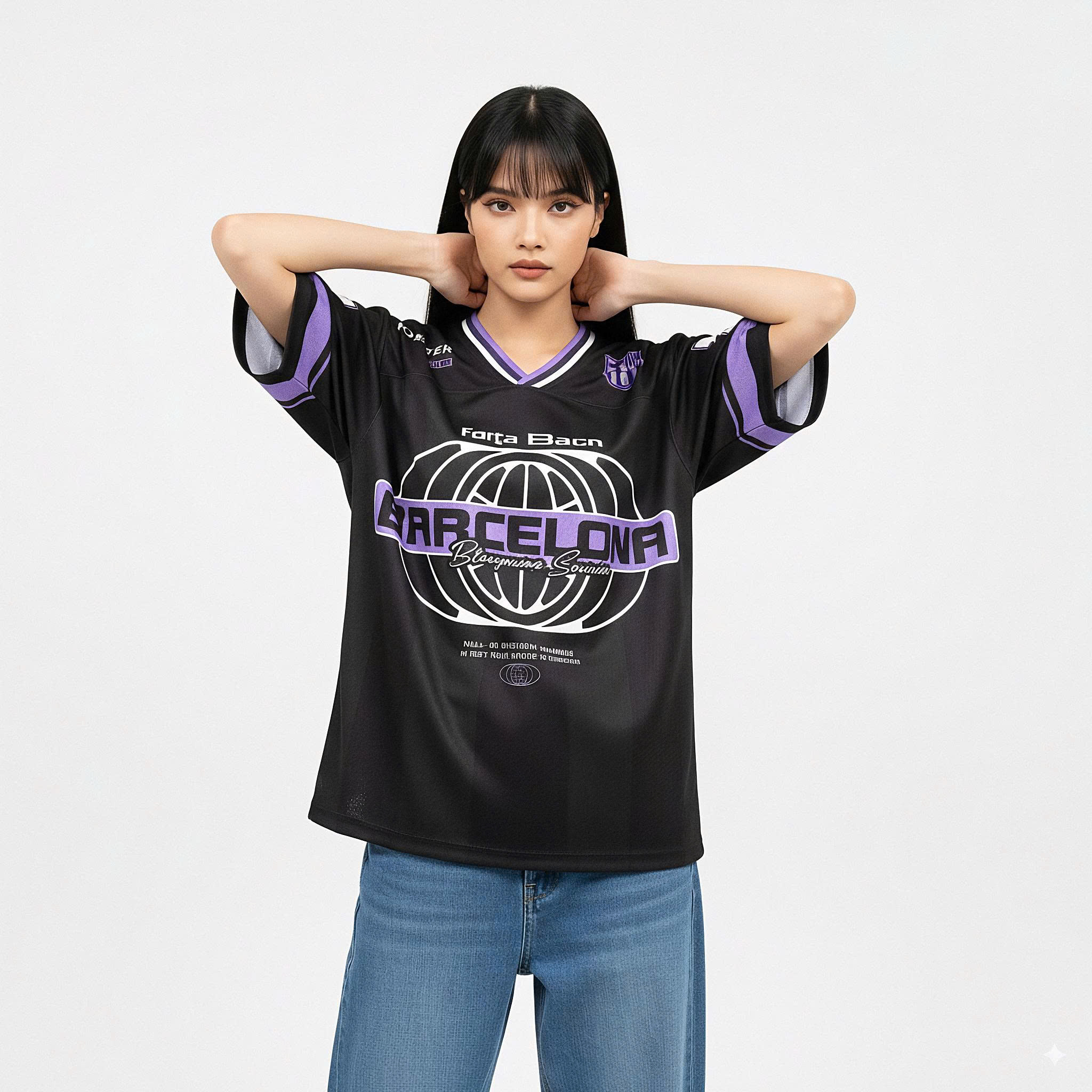 Áo Jersey Strivend CLB Barca đen_thumbnail_5