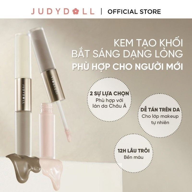 [JUDYDOLL] Tạo khối 2 đầu dạng kem Judydoll
