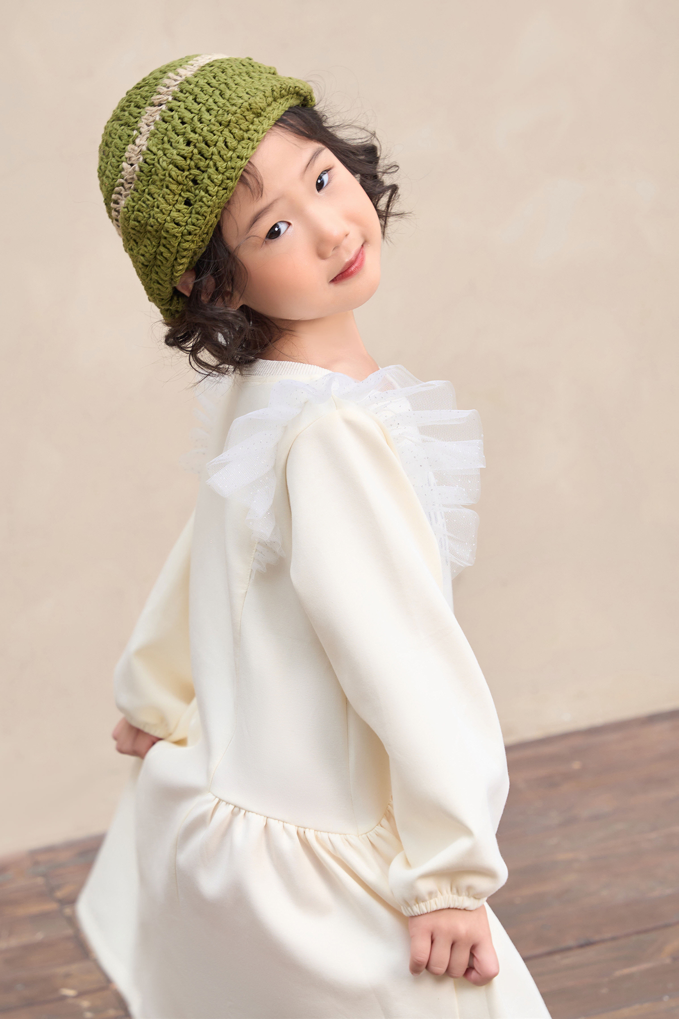 Váy nỉ phối lưới sequin_thumbnail_3